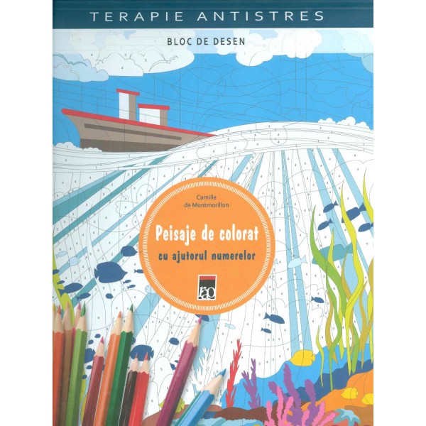 Peisaje de colorat cu ajutorul numerelor. Terapie antistres