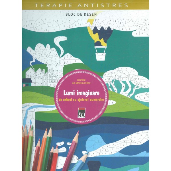Lumi imaginare de colorat cu ajutorul numerelor