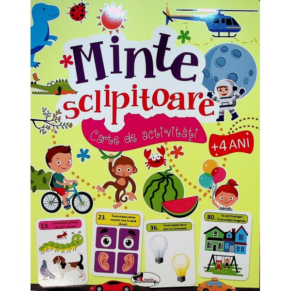 Minte sclipitoare. Carte de activitati +4 ani