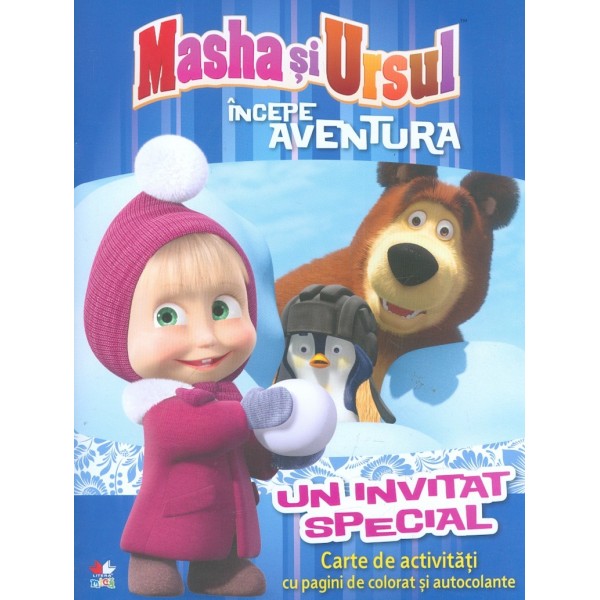 Masha si ursul incepe aventura. Un invitat special