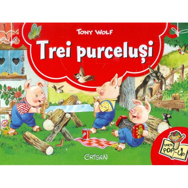 trei purcelusi. Carte pop-up