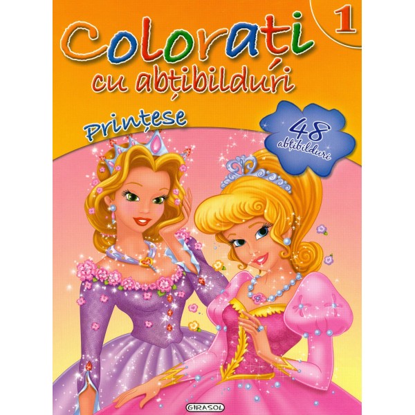 Colortati cu abtibilduri 1 - Printese