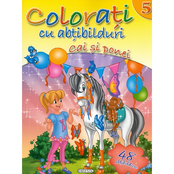 Colorati cu abtibilduri 5 - Cai si ponei