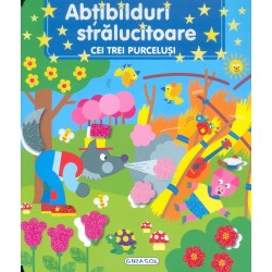 Cei trei purcelusi - Abtibilduri stralucitoare