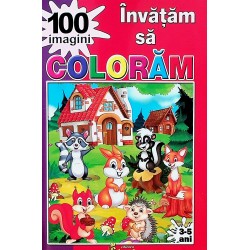 Invatam sa coloram 100 imagini, 3-5 ani