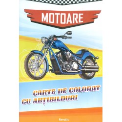 Motoare. Carte de colorat cu abtibilduri
