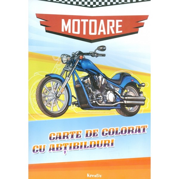 Motoare. Carte de colorat cu abtibilduri