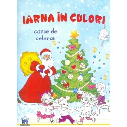 Iarna in culori. Carte de colorat