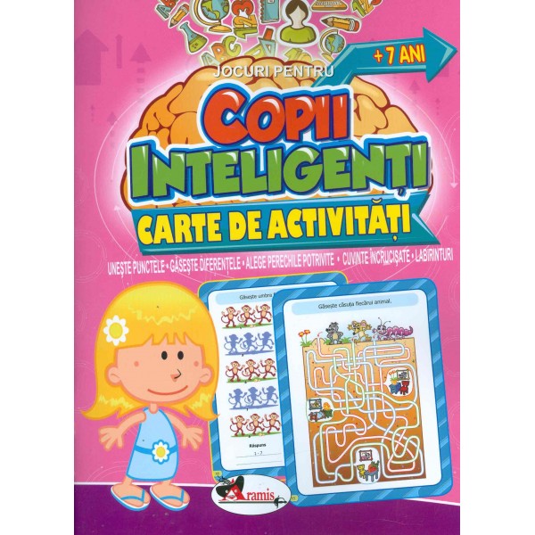 Jocuri pentru copii inteligenti. Carte de activitati +7 ani