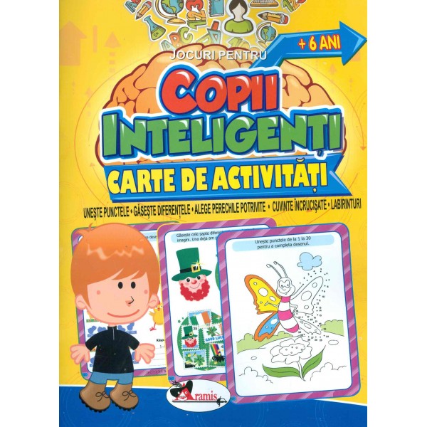 Jocuri pentru copii inteligenti. Carte de activitati +6 ani