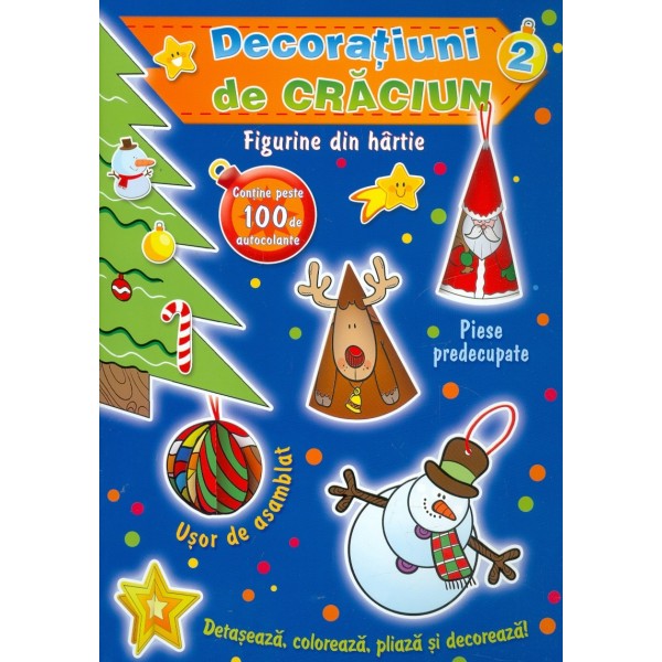 Decoratiuni de Craciun. Figurine din hartie