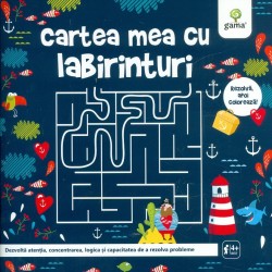 Cartea mea cu labirinturi. Rezolva apoi coloreaza!