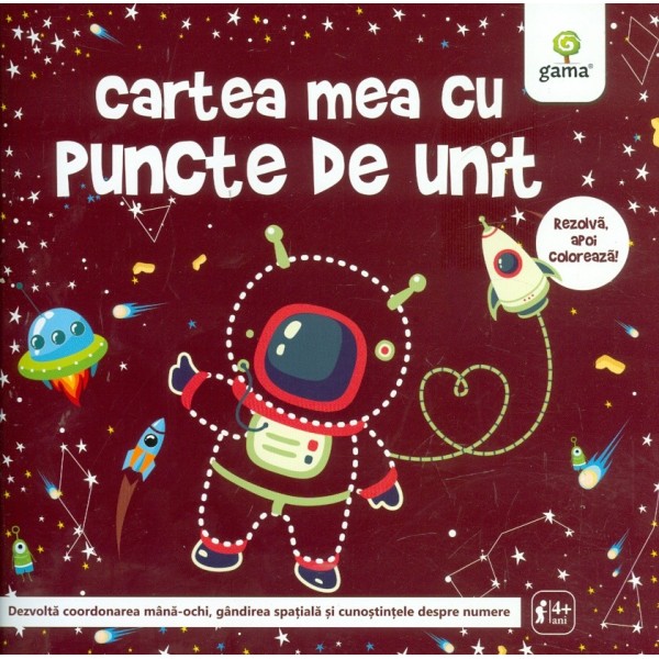 Cartea mea cu puncte de unit. Rezolva, apoi coloreaza!