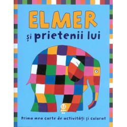 Elmer si prietenii lui. Prima mea carte de activitati si colorat