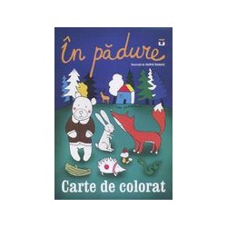 In padure. Carte de colorat