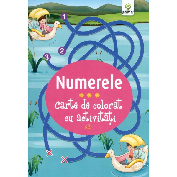 Numerele. Carte de colorat cu activitati