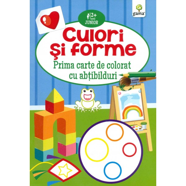 Culori si forme. Prima carte de colorat cu abtibilduri