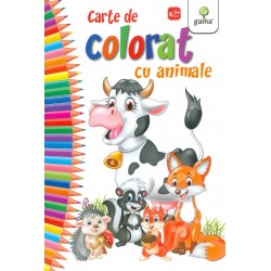 Carte de colorat cu animale