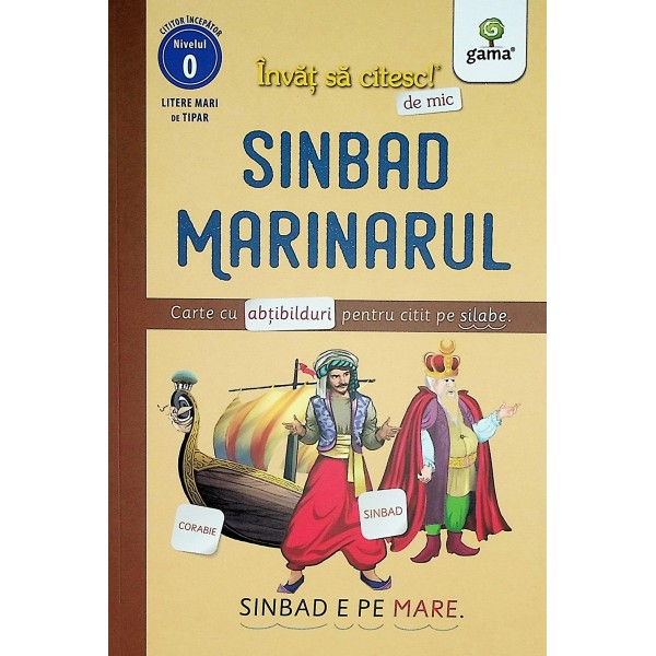 Sindbad marinarul-Carte cu abtibilduri pentru citit pe silabe
