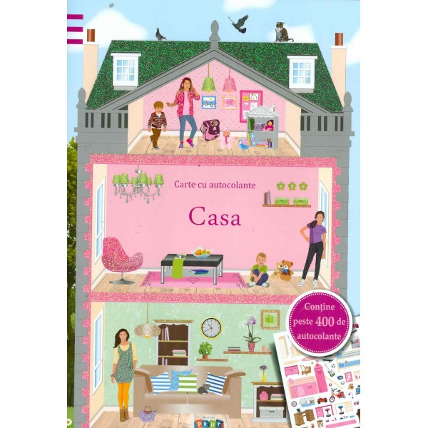 Casa. Carte cu autocolante