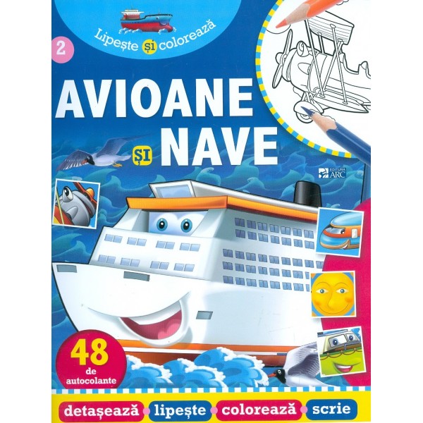 Avioane si nave - 48 de autocolante