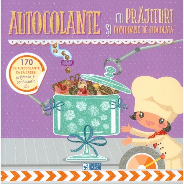 Autocolante cu prajituri si bomboane de ciocolata