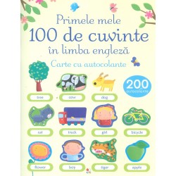 Primele 100 de cuvinte in limba engleza. Carte cu autocolante