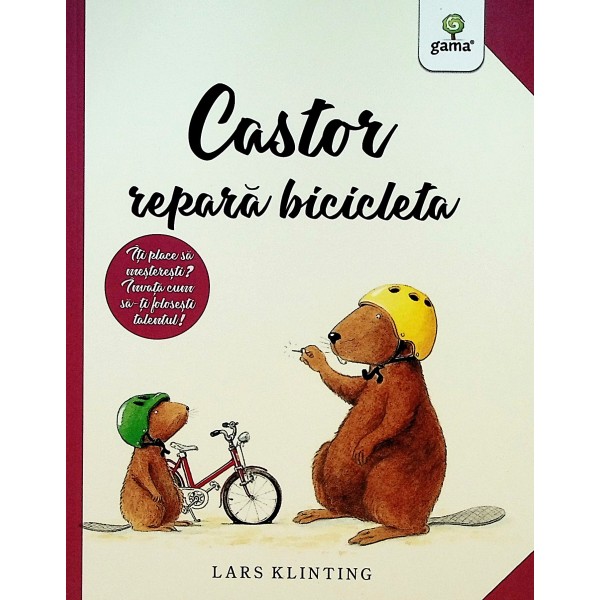 Castor repara bicicleta