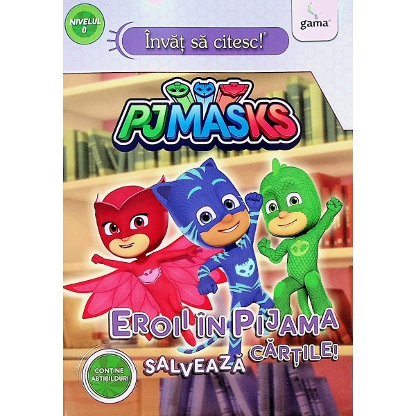 Eroii in pijama salveaza cartile! Contine abtibilduri
