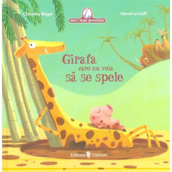 Girafa care nu voia sa se spele