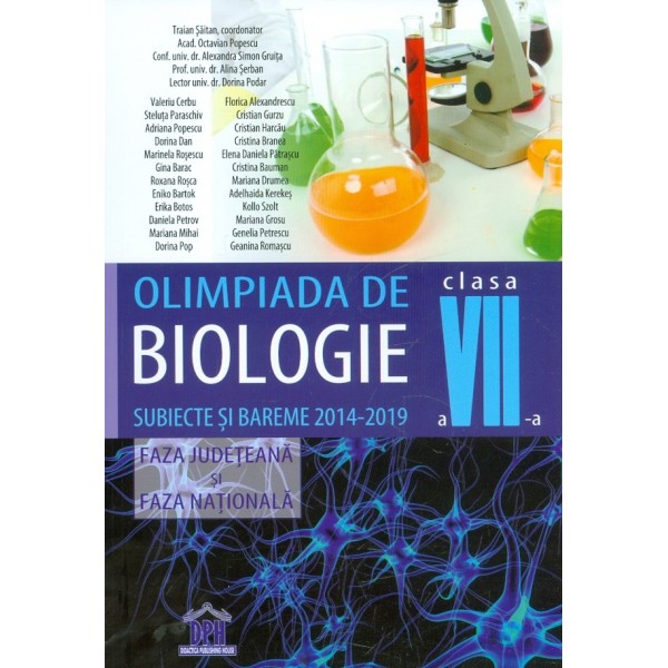 Olimpiada de biologie, clasa a VII-a - Subiecte si bareme, 2014-2019. Faza judeteana si faza nationala