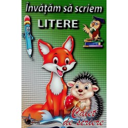 Invatam sa scriem litere. Caiet de scriere