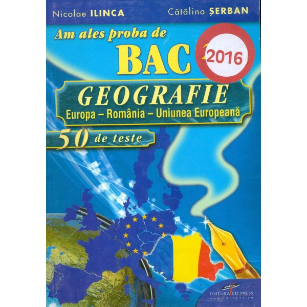 Geografie - Bacalaureat 2016, 50 de teste