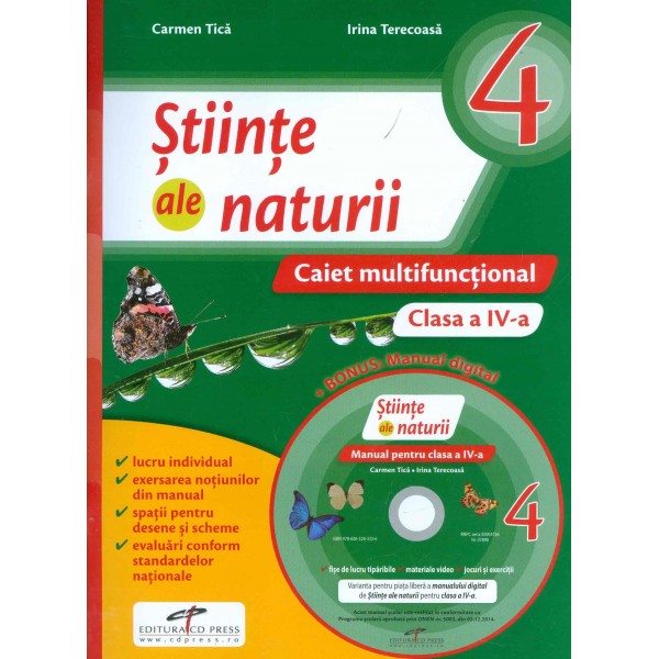 Stiinte ale naturii, clasa a IV-a cu CD. Caiet multifunctional