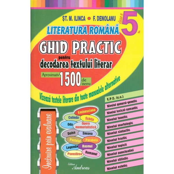 Literatura romana, clasa a V-a - Ghid practic pentru decodarea textului literar