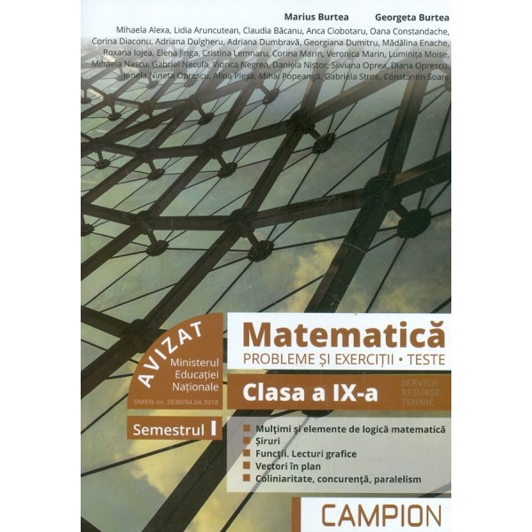 Matematica, clasa a IX-a, semestrul I - Probleme si exercitii. Teste