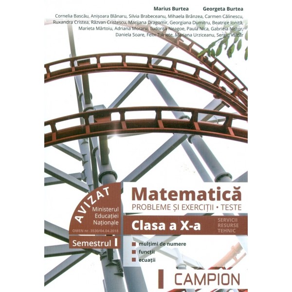 Matematica, clasa a X-a, semestrul I - Probleme si exercitii. Teste