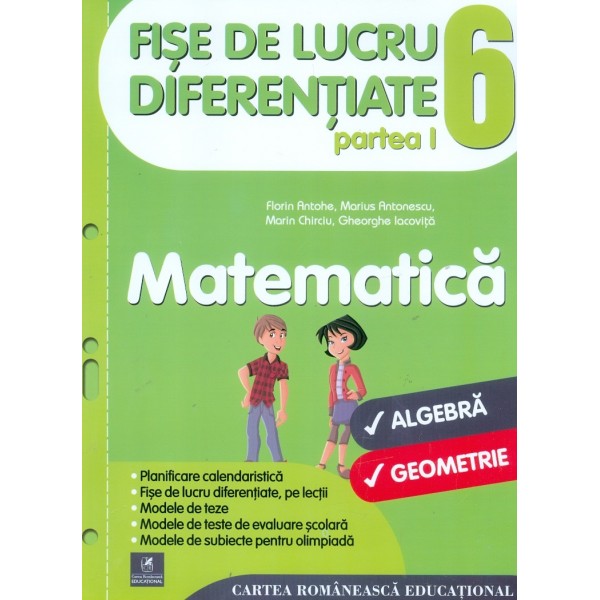 Matematica, clasa a VI-a, partea I - Fise de lucru diferentiate