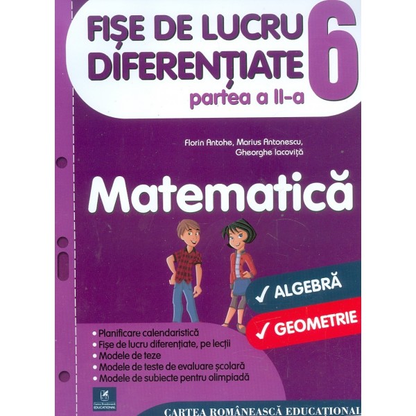 Matematica - Fise de lucru diferentiate, clasa a VI-a, partea a II-a