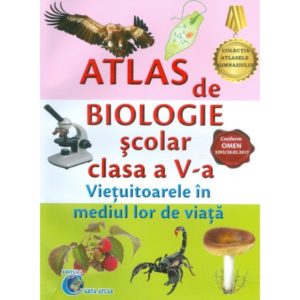 Atlas de biologie scolar, clasa a V-a - Vietuitoarele in mediul lor de viata
