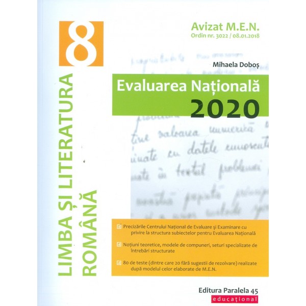Limba si literatura romana - Evaluarea Nationala 2020