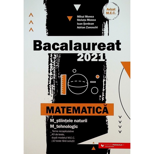 Matematica M_stiintele naturii, M_tehnologic - Bacalaureat 2021