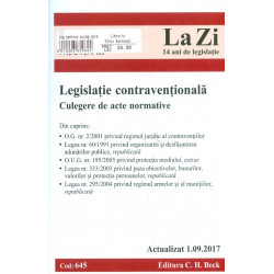 Legislatie contraventionala. Culegre de acte normative