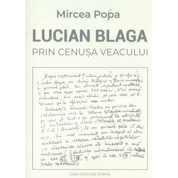 Lucian Blaga. Prin cenusa veacului