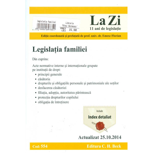 Legislatia familiei