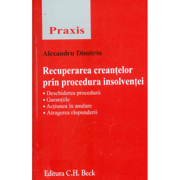 Recuperarea creantelor prin procedura insolventei