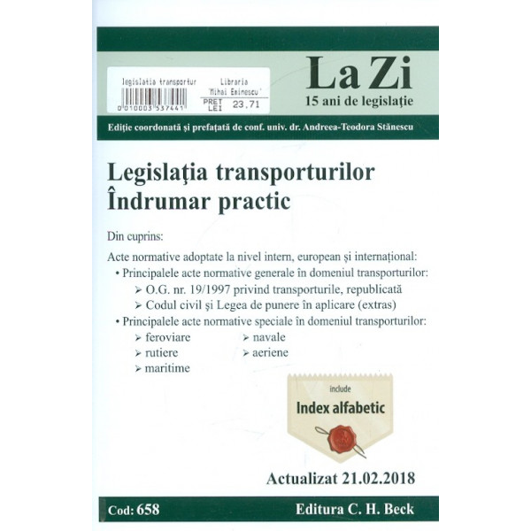 Legislatia transporturilor. Indrumar practic