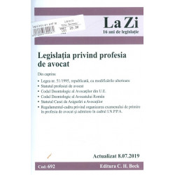 Legislatia privind profesia de avocat