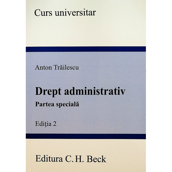 Drept administrativ. Partea speciala