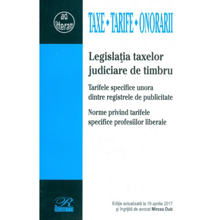 Legislatia taxelor de timbru
